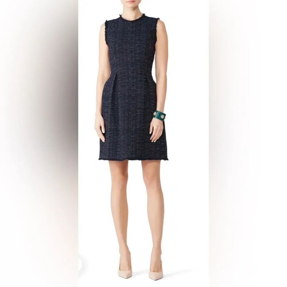 Rebecca Taylor Rainbow Tweed Dress Size 10